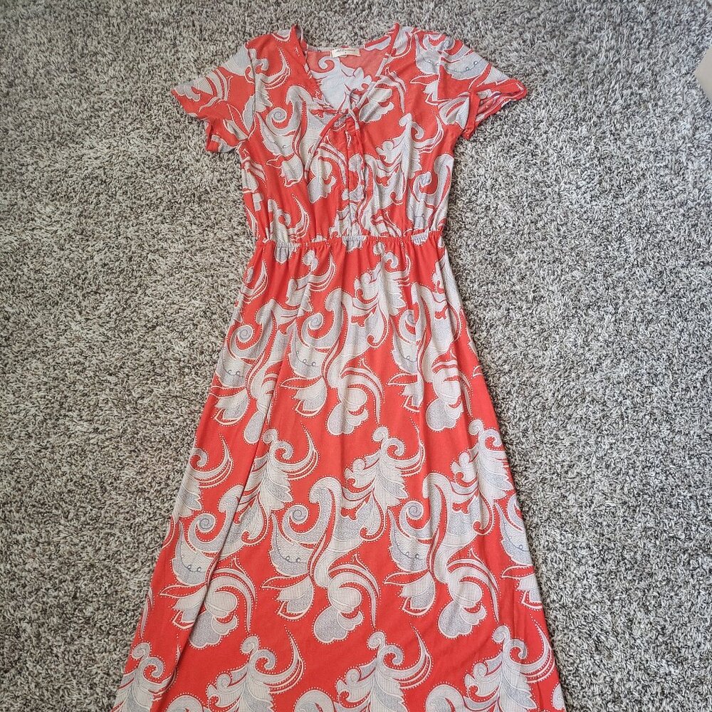 Full Length Orange Dress